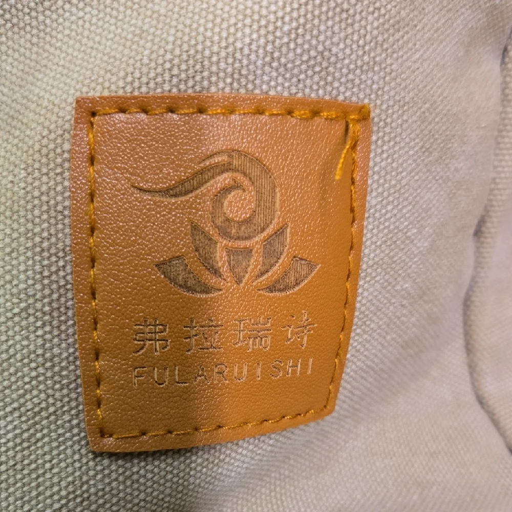 Fularishi Tan Canvas Backpack - Picture 2 of 13